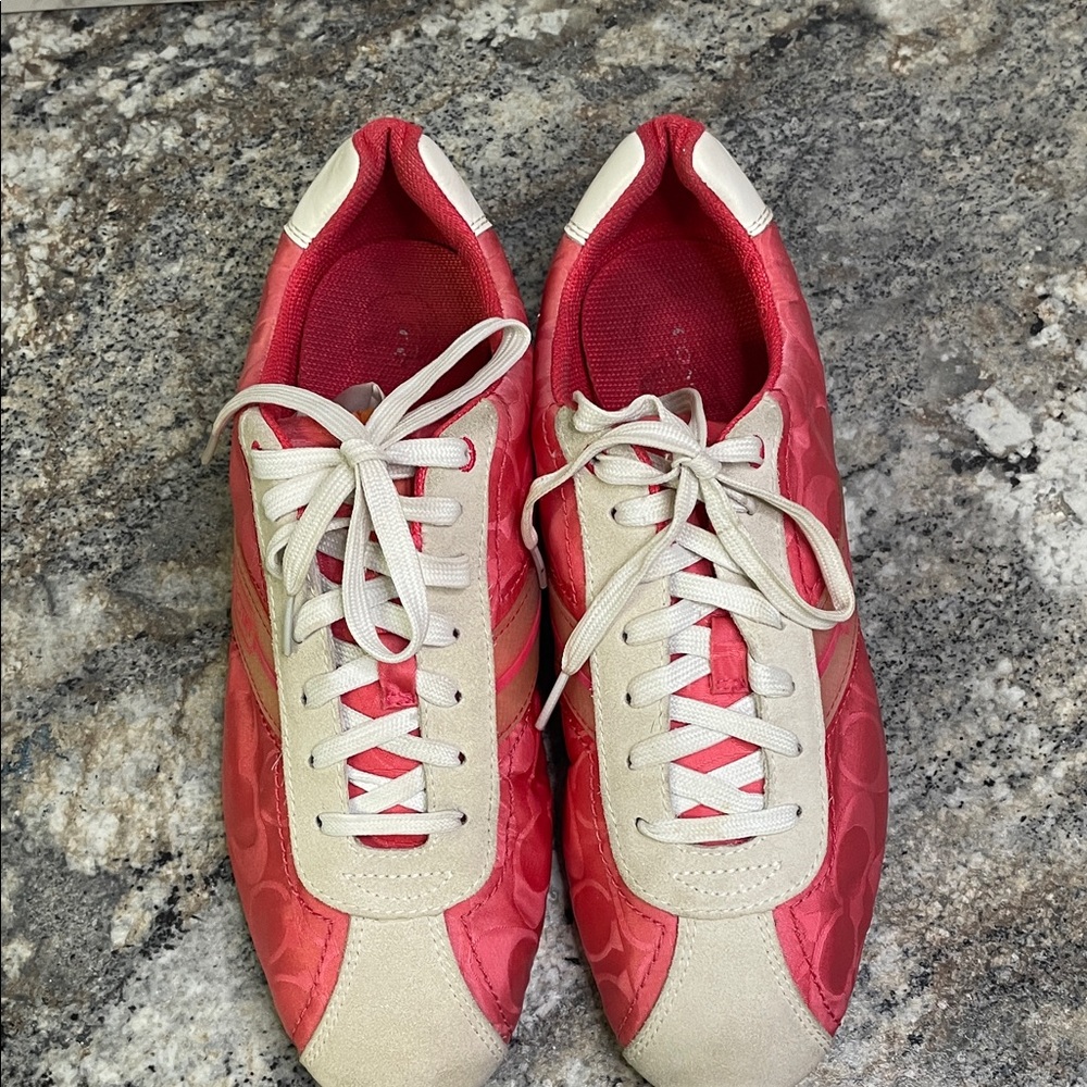 COACH Meredith Sneakers Womens 9.5 Pink Sneakers - Picture 5 of 12